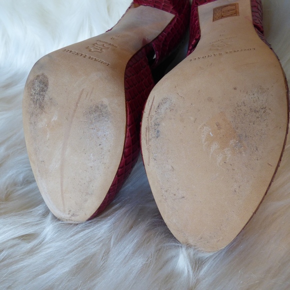 LOEFFLER RANDALL Sexy Red Semi Bootie Pumps 9 - Picture 2 of 6